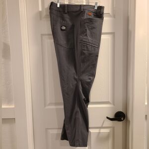 Mens Brunt Costello Tech Pants Workwear Utility Trousers Size: 44x32 Color: Gray